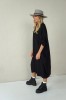 LONG VISCOSE SHIRT WITH PLEATED BACK