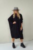 LONG VISCOSE SHIRT WITH PLEATED BACK