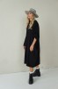 LONG VISCOSE SHIRT WITH PLEATED BACK