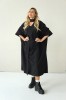 loose-fit wool dress with a ribbon