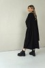 loose-fit wool dress with a ribbon