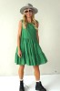 Green Linen Dress