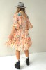 ROMANTIC VISCOSE DRESS WITH PUFF SLEEVES