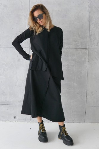casual dress with long sleeves
