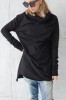 Black long sleeve top for women