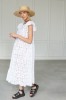 WHITE EMBROIDERED COTTON DRESS