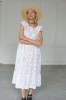 WHITE EMBROIDERED COTTON DRESS