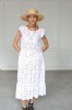 WHITE EMBROIDERED COTTON DRESS