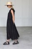 BLACK EMBROIDERED COTTON DRESS