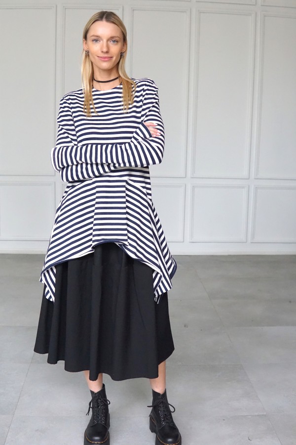 Jersey striped blouse