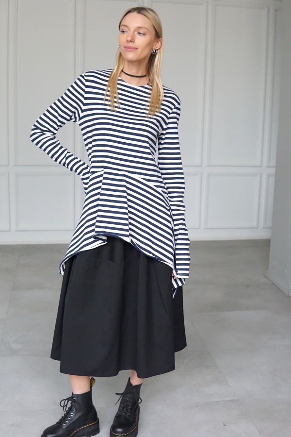 Jersey striped blouse