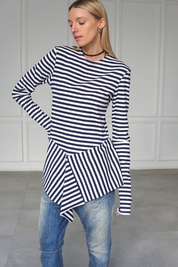 JERSEY STRIPED BLOUSE 2