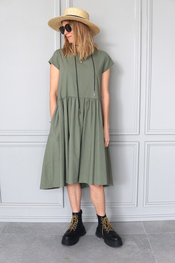 SIMPLE LINEN DRESS