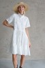 WHITE COTTON SHIRT DRESS