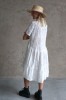 WHITE COTTON SHIRT DRESS