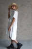 WHITE COTTON SHIRT DRESS