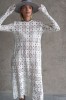 CROCHET FABRIC DRESS