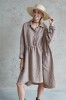 SHIRT DRESS WITH LONG SLEEVES 