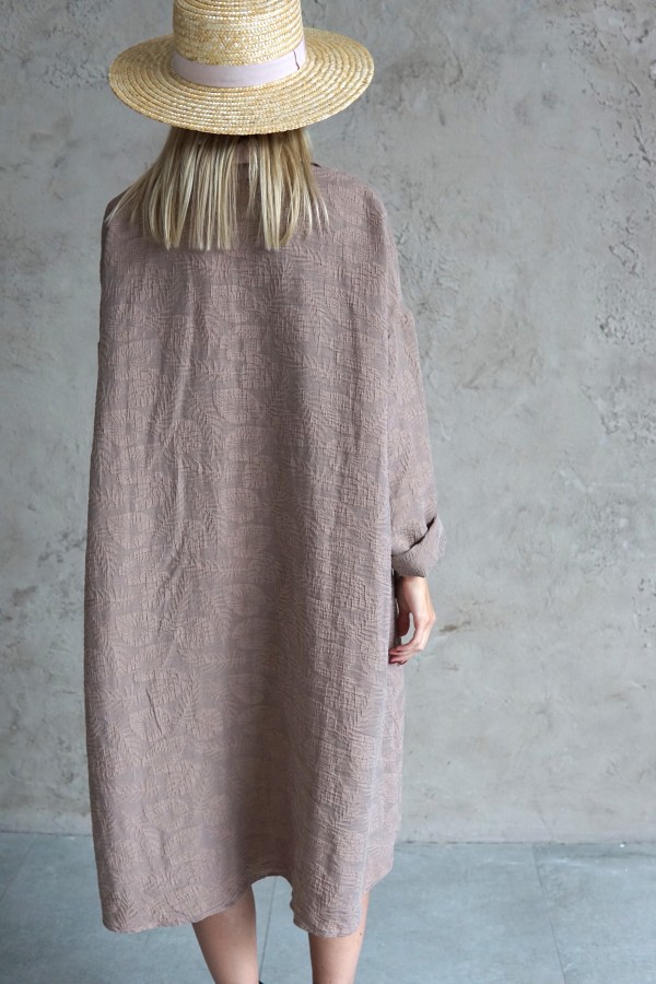 SHIRT DRESS WITH LONG SLEEVES 