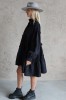 BLACK COTTON DRESS MALAGA