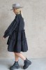 BLACK COTTON DRESS MALAGA