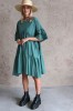 WIDE SILHOUETTE GREEN DRESS