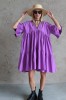 WIDE SILHOUETTE PURPLE DRESS