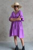 WIDE SILHOUETTE PURPLE DRESS