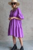 WIDE SILHOUETTE PURPLE DRESS