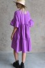 WIDE SILHOUETTE PURPLE DRESS