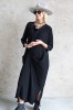 LONG COTTON DRESS  WITH 3/4 SLEEVES