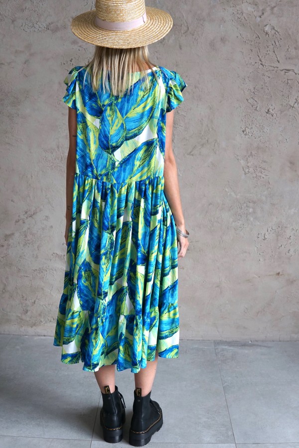 FLORAL VISCOSE DRESS