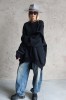 BLACK OVERSIZED JUMPER