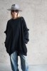 BLACK OVERSIZED JUMPER