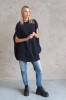 BLACK BLOUSE  COCOON 