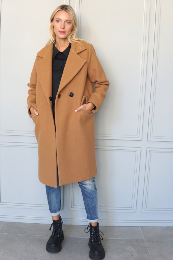 camel coat milan 