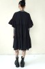 WIDE SILHOUETTE BLACK DRESS