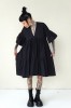 WIDE SILHOUETTE BLACK DRESS