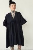 WIDE SILHOUETTE BLACK DRESS
