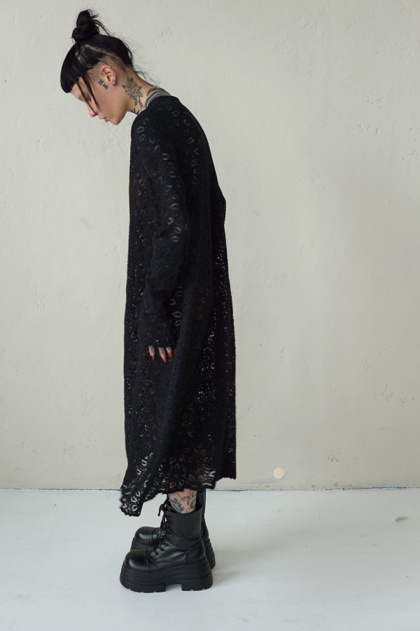 BLACK IRISH LACE DRESS 