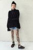STYLISH BLACK BLOUSE WITH WIDE SLEEVES
