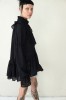 STYLISH BLACK BLOUSE WITH WIDE SLEEVES