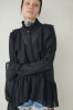 STYLISH BLACK BLOUSE WITH WIDE SLEEVES