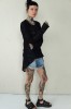 BLACK IRISH LACE BLOUSE