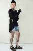 BLACK IRISH LACE BLOUSE