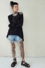 BLACK IRISH LACE BLOUSE