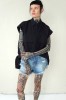 BLACK COTTON SHIRT TOKYO