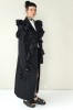 LONG COAT WITH DECORATIVE DETAILS 