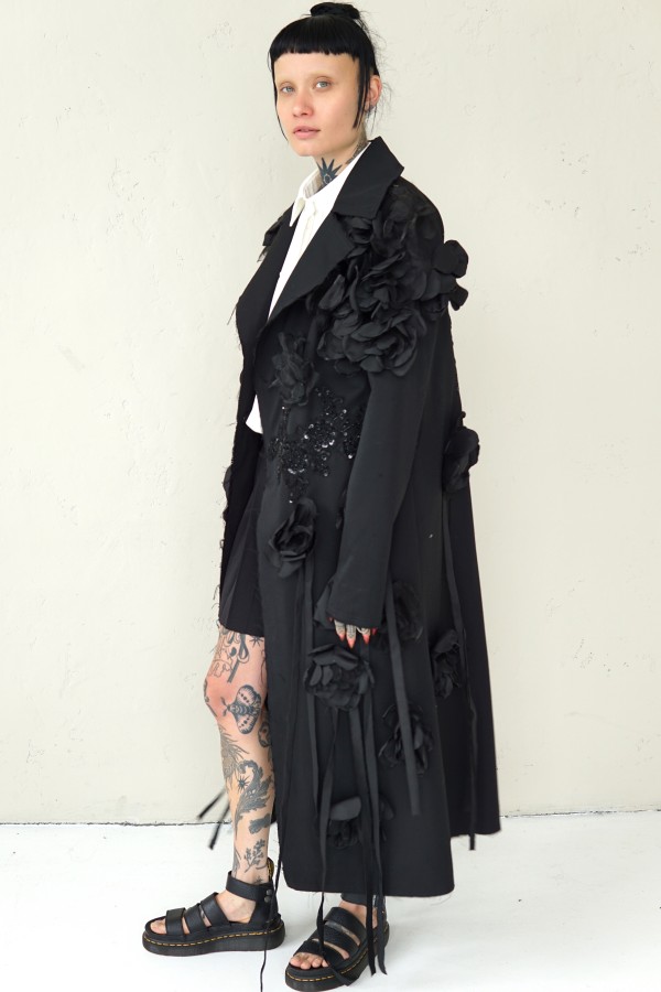 IMPRESSIVE EXTRAVAGANT EVENING COAT 