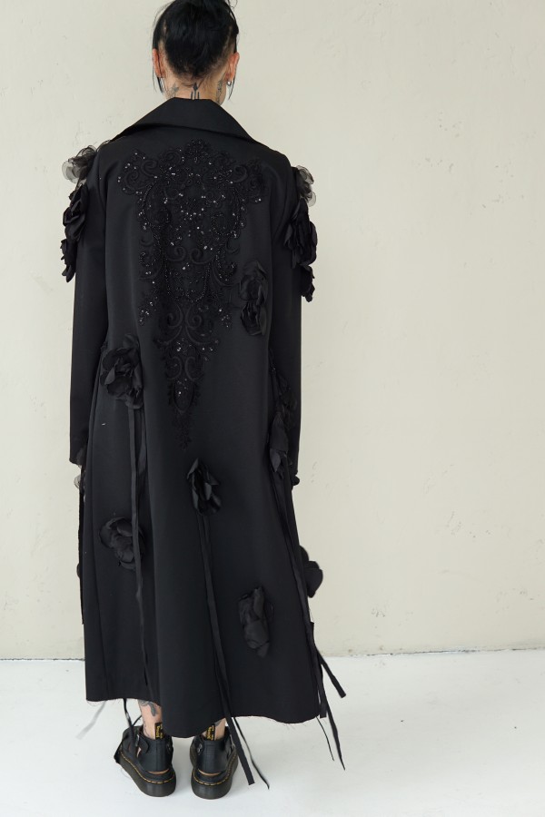 IMPRESSIVE EXTRAVAGANT EVENING COAT 